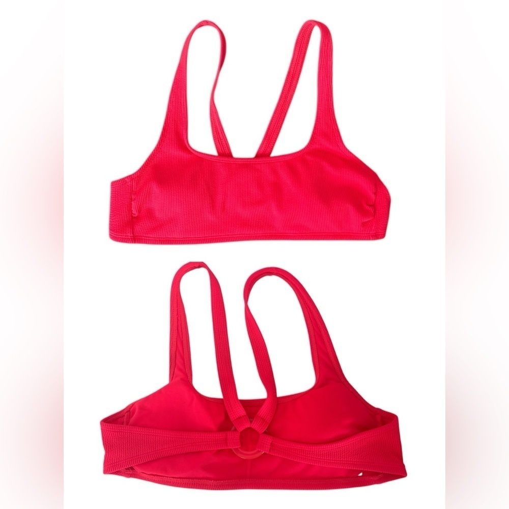 Neon Ribbed Swim Bikini Top - Picture 2 of 9